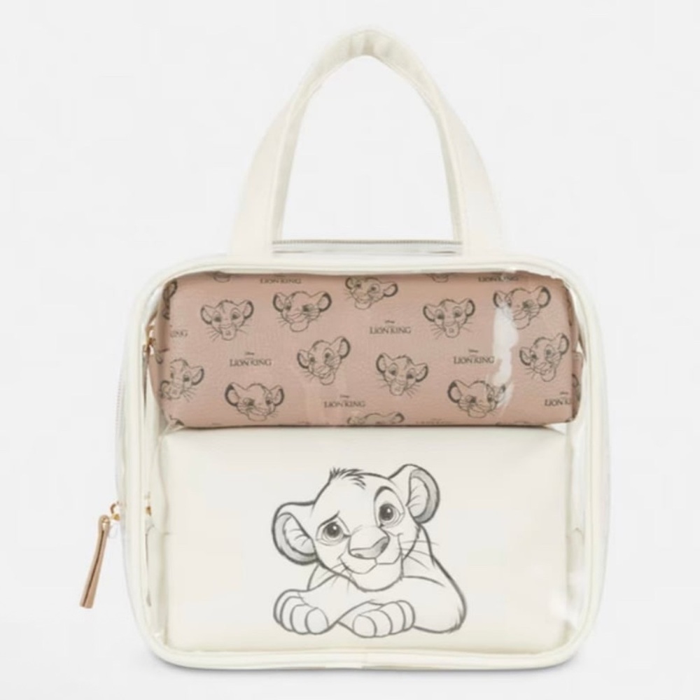 NWT Disney x Primark The Lion King Cosmetic Bag Set
